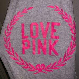 Pink Crop Sweatpants